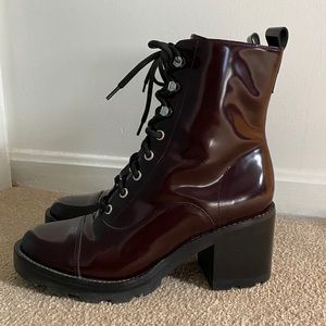 Marc Fisher patent leather boots
